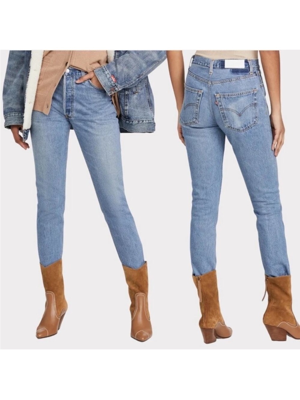RE/DONE X Levi's
High Rise Ankle Crop Jeans
Indigo 27 Made in USA
1003HRAC